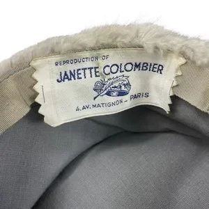 Janette Colombier Paris 1940s Union Made Imported Fur Winter Hat Pearl Accent OS Vintage | Accessories | Janette Colombier Paris 94s Union  main image 3